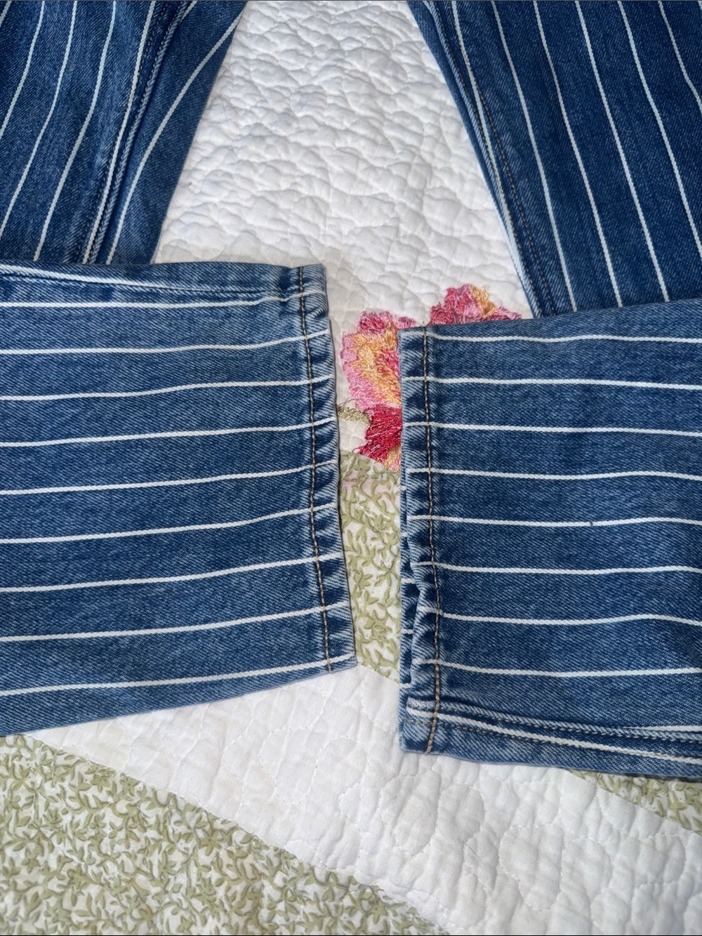 American Eagle Outfitters Womens Pinstripe Jeans - Picture 5 of 5
